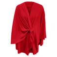 thumbnail image 4 of TRUBKH Triangle Shawl Rebozo Para Mujer Women Scarves Winter Scarf Shawl Crochet Shawl Shawl Wraps for Women Red One Size, 4 of 4