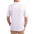 thumbnail image 2 of Men's Cutter & Buck White UNC Wilmington Seahawks Prospect Eco Textured Stretch Recycled Polo, 2 of 3