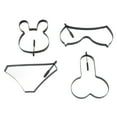 thumbnail image 1 of 4PCS Pancake Mold Egg Ring Anti Scalding Handle Stainless Steel Anti Stick Heat Resistant Cooking Shaper for Kitchen DIY, 1 of 19