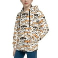 thumbnail image 2 of Kdxio Shiba Inu Dog Pattern Boys Athletic Unisex Boys Girls Hoodie with Pocket Sweatshirts-Medium, 2 of 6