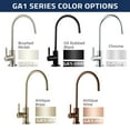thumbnail image 2 of iSpring GA1-BN Heavy Duty Lead-Free Reverse Osmosis Faucet for RO Drinking Water Filtration Systems, Brushed Nickel, 2 of 10