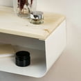 thumbnail image 3 of Ultimate Premium Products Small Floating Metal Nightstand with Spruce Top, 3 of 5