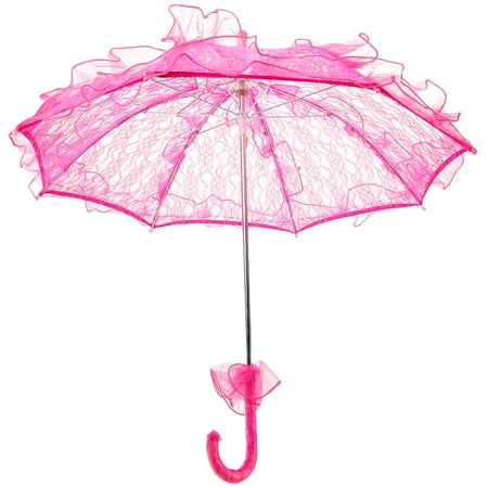 

HEMOTON Lace Umbrella Parasol Wedding Umbrella Bridal Parasol Dancing Photography Prop