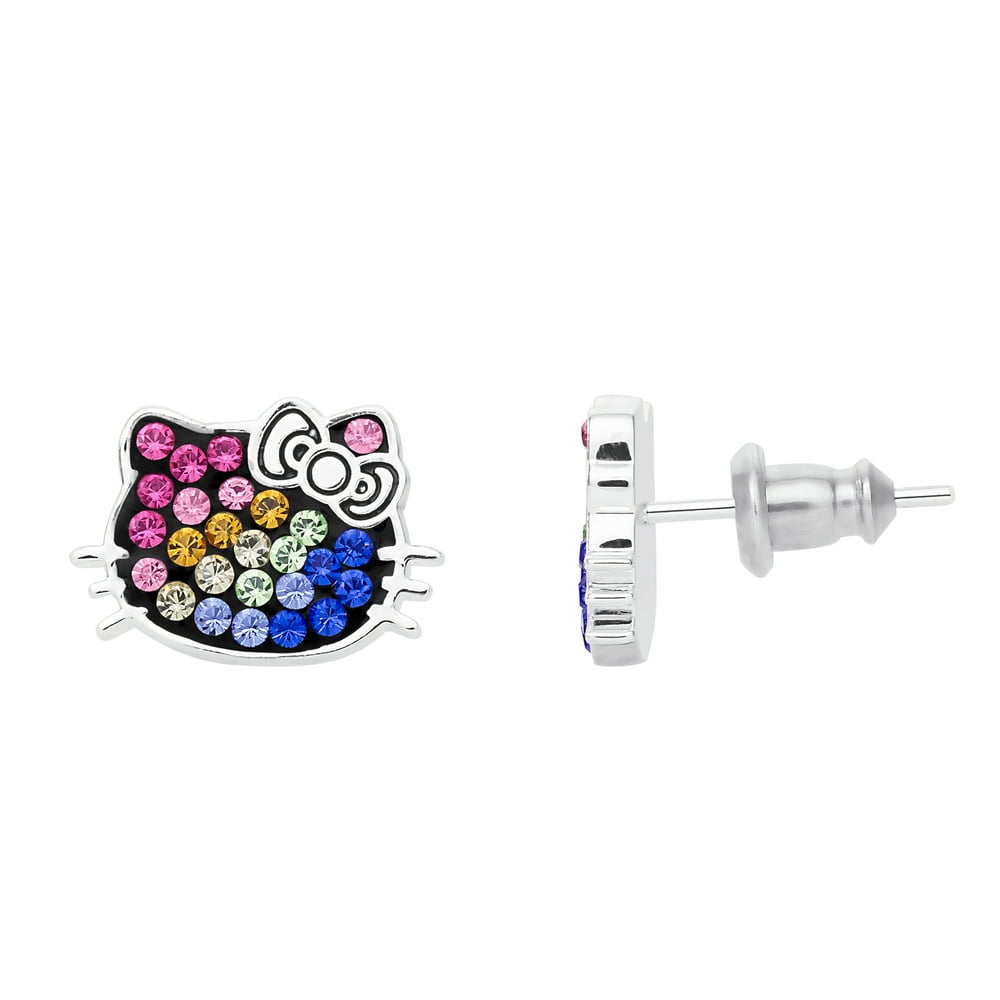 Hello Kitty Hello Kitty Women and Girls Jewelry Rainbow Crystal