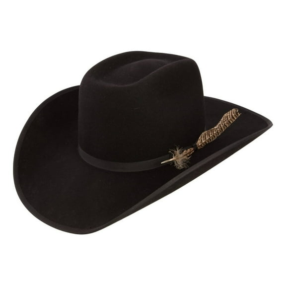 RESISTOL Mens 4X Holt B Felt Cowboy Hat Black