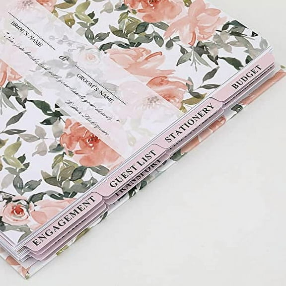 Wedding Planner Organizer Book and Stickers with Gift Box