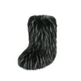 thumbnail image 2 of Willtoo Women's Furry Faux Fur Boots Fuzzy Fluffy Mid Calf Snow Boots Suede Warm Fur Lined Booties Flat Fashion Boots Black US-8（EU-40）, 2 of 6