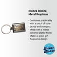 thumbnail image 2 of Probably Late For Something Funny Metal Rectangle Keychain, 2 of 7