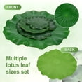 thumbnail image 3 of Uxcell 1-Conjunto de Flor de Loto Flotante de Espuma Artificial con Hoja de Lirio de Agua, Flores de Loto Falsas de 6.7/3.9 Pulgadas [Blanco Crema], 3 of 7