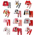 thumbnail image 2 of Conjuntos de pijamas de manga larga para niños y niñas, ropa de dormir para bebés, Mickey, Minnie Mouse, Spiderman, coches, 2 of 4