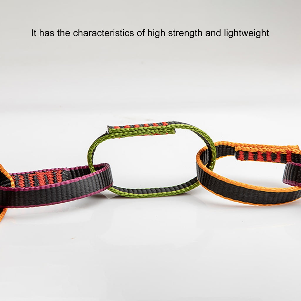 Jesscasday Light weight Nylon Climbing Chain Rope Forming Rings Slings Chain Rope Easy Use