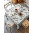 thumbnail image 2 of Green Leaves Suqare Tablecloth - 60 x 60 Inch, Summer Botanical Elegant Farmhouse Waterproof & StainResistant Tablecloth, Washable Oil-proof Table Cover for Dining/Party/Wedding/Camping/Buffet, 2 of 9