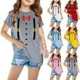thumbnail image 2 of Uxgjfwu Boys Summer Shirt Shirts For Kids Short Sleeve Graphic T-Shirt Round Neck Crop Top For 3-14 Years Girls And Boy T-Shirt Tee 3-4 Years, 2 of 4