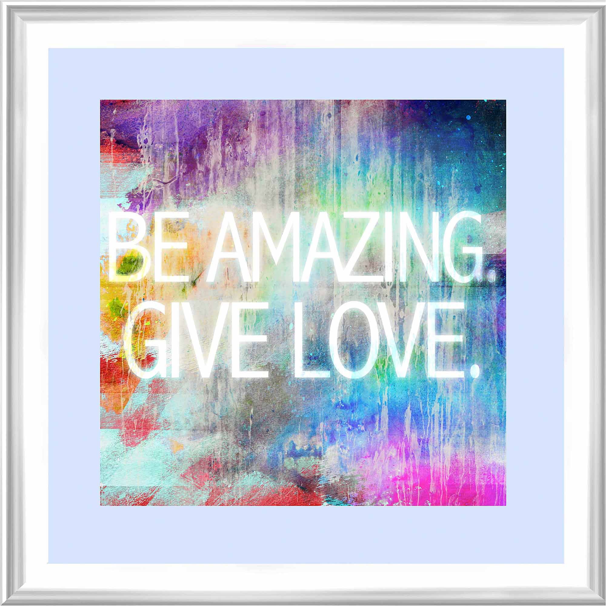 Colorful Message II Wall Art - Walmart.com - Walmart.com