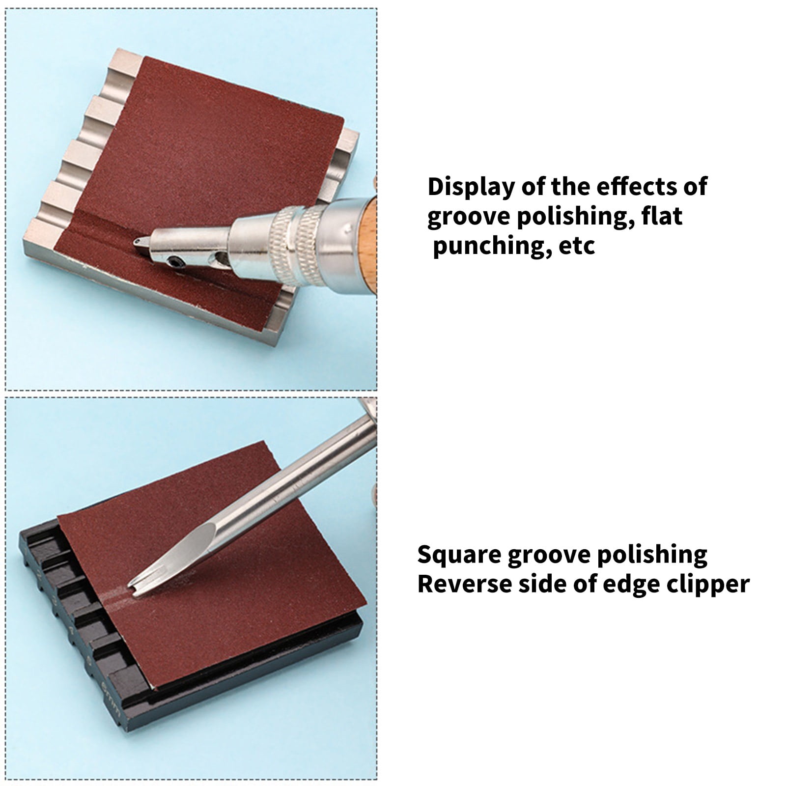 Leather Beveler Sharpen Leather Cutter Head Sharpen Leather Edges Bevelers Grinding Tool for Leather Craft