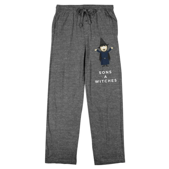 South Park Randy Marsh "Sons A Witches" Men's Heather Gray Sleep Pajama Pants-Medium