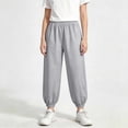 thumbnail image 5 of VEKDONE Toddler Boys Girls Joggers Kids Elastic Waist Baggy Sweatpants Breathable Relaxed Fit Everyday Casual School Play Bottoms, 5 of 9