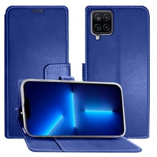 Funda Cartera Molan Cano Issue Diary Azul Marino Para Samsung Galaxy A12