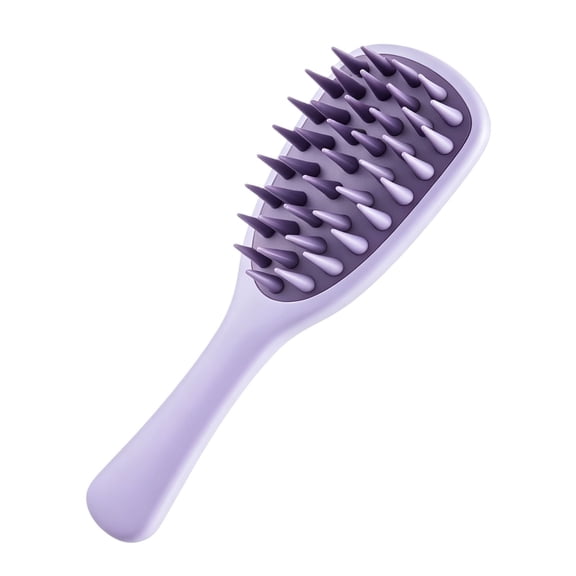 Panchenh Long Handle Head Massager Manual Soft Silicone Massage Brush For Hair & Coat Cleaning & Relaxation In The Shower Wet & Dry