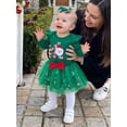 thumbnail image 6 of Loicainy Infant Baby Girl Christmas Outfit 3 6 9 12 18 Months Long Sleeve Romper Tulle Skirt Headband Clothes Set, 6 of 9