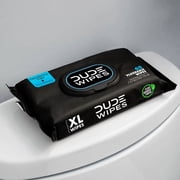 Dude Wipes Resealable Top Fragrance Free Flushable Wet Wipes, Unscented, 60 Wipes