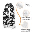 thumbnail image 3 of Shawl Wraps for Women - white halloween pumpkin bat Oversized Fall Winter Fashion Blanket Scarf for Women, 3 of 6
