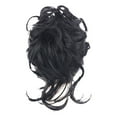 thumbnail image 2 of TOOYFUL Long s Head Hairpiece Band Portable Tousled Good Flexibility Messy Hair Circle for Girls Ball Head Adding Bun Volume black, 2 of 9