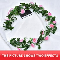 Moocorvic Artificial Rose Flowers for Decoration Flower Garland Decorations Plastic Artificial Flowers for Wedding Decoration Photo Booth Backdrop