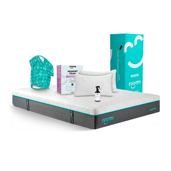 Colchón King Size Roomi Explorer Más 2 Almohadas, Coomfi Infantil y Aromatizante Té Blanco