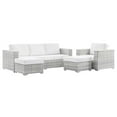thumbnail image 3 of Modway Convene 4-Piece Outdoor Patio Set in Light Gray White, 3 of 11