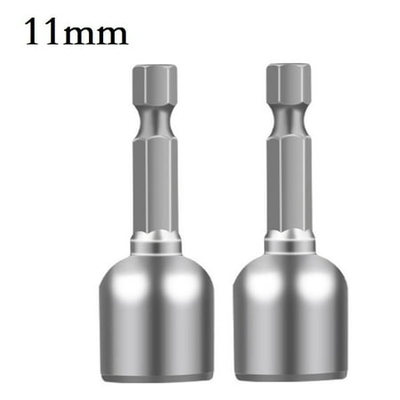 

Lierteer 2PCS 6-13mm Impact Socket Magnetic Nut Screwdriver 1/4in Hex Electric Drill Bit