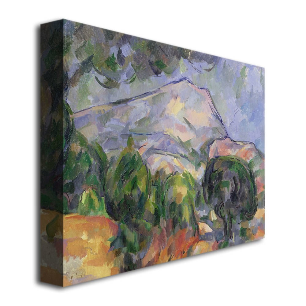 Trademark Fine Art "Montagne Sainte-Victoire II" Canvas Wall Art by Paul Cezanne