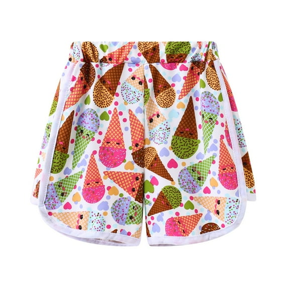 Kids Girls Boys Beach Shorts Summer Running Athletic Toddlers Dance Yoga Workout Shorts Swimsuit Trunks 2-11 Years