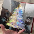 thumbnail image 2 of Tarjetas de Navidad Combinación de tarjetas de Navidad 3D, tarjeta de árbol de Navidad brillante estéreo, con sobres, tarjeta de Año Nuevo 2023, puede escribir mensajes, 3 tarjetas de árbol de Navida, 2 of 4