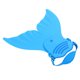 thumbnail image 5 of Merma De Niños Monofin Aleta De Natación Para Niños Aletas De Cola Monolítica De Natación Oneepiece Flippersblue, 5 of 7
