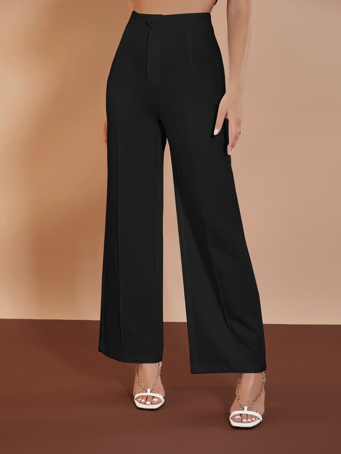 High Waist Wide Leg Pants S221504X 