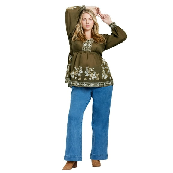 Avenue Women's Plus Size Ethereal Escape Top