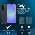 thumbnail image 2 of JETech 3 in 1 Matte Case for Samsung Galaxy A36 5G with 2-Pack Tempered Glass Screen Protector, Translucent Frosted Shockproof Phone Cover with Camera Protection (Black), 2 of 6