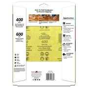 Gator 438930 9 in x 11 in 400/600 Grit Premium Waterproof Sandpaper Combo Pack, 4 Pieces