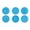 Color:Blue, variant on 6 Pieces Silicone Cookie Cutters Christmas Theme Ring Tree Shape Kitchen Baking Tools Kids Gift Easy to Clean and Store