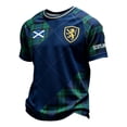 thumbnail image 3 of 2026 Soccer Cup Raglan Short Sleeve T-Shirt for Men, Crew Neck Jersey Graphic Tee - England Lion & Flag Print Athletic Top for Daily Wear & Party Dark Blue L, 3 of 5