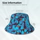 thumbnail image 3 of Fotbe Blue Butterflies Sombrero Tipo Pescador con Estampado – Sombrero de Sol de Algodón de Moda para Playa, Golf, Pesca, 3 of 6