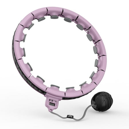 Smart Hula Hoop with Digital Timer - Pink