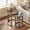 2PCS-LightBrown, variant on Lyuhome 2 PCS Round Wooden Coffee Table Set,Mid Century Rustic Style SideTable, End Tables for Living Room, Office, Apartmen, Drak Brown