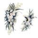 thumbnail image 5 of Arco de boda rústico de 2 uds., guirnalda de flores, hojas azules, botín Floral Artificial para , fondo de boda, decoración del hogar, 5 of 9