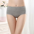 thumbnail image 4 of Menstrual Period Underwear for Women Mid-Rise Postpartum Hipster Ladies Lace Panties Cotton Stretch Full Coverage Briefs 3 Pack, 4 of 7