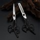 thumbnail image 2 of Juego de tijeras de barbero profesionales de 6 pulgadas, de acero inoxidable japonés, para cortar y entresacar el cabello., 2 of 5