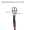 thumbnail image 3 of Unique Bargains AC/DC 12V 8mm Panel Mount LED Indicator Light Red Yellow Blue Green White 5Pcs, 3 of 5