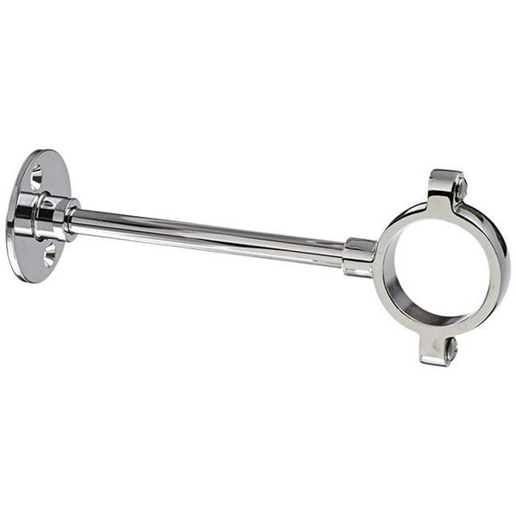 5” Split Ring Pipe Support, Chrome-Plated Brass