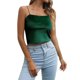 thumbnail image 1 of Gibobby Camiseta sin mangas pequeña Retro de estilo corto de terciopelo para mujer(Verde,XG), 1 of 5